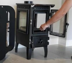 EEK A - Kleiner Dreischeiben-Kaminofen 304-3D Mit Herdplatte - 7,23 KW -Napoleon Geschaft 211222112