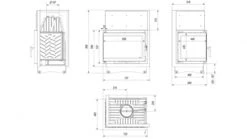 *EEK A Eck-Gusskamineinsatz Kratki ZUZIA ECO 12 DECO, Links + BISMSCHV II - 12kW -Napoleon Geschaft 2222e2dwqdq