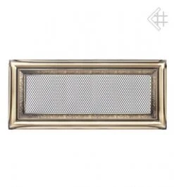 Retro-Lüftungsgitter, 11x32cm, Messing-brüniert