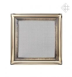 Retro-Lüftungsgitter, 17x17cm, Messing-brüniert