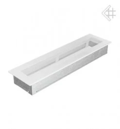 Kamin-Lüftungsgitter, 11x42cm Weiß