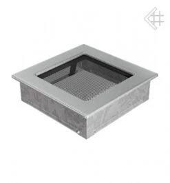 Luxus-Lüftungsgitter, 17x17cm, Edelstahl Gebürstet