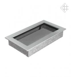 Luxus-Lüftungsgitter, 17x30cm, Edelstahl Gebürstet