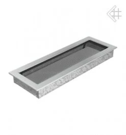 Luxus-Lüftungsgitter, 17x49cm, Edelstahl Gebürstet