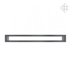 Lüftungsgitter, Luftschlitz Offen, 6x60cm, Graphit