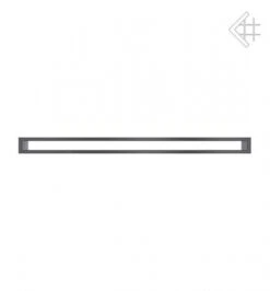 Lüftungsgitter, Luftschlitz Offen, 6x100cm, Graphit