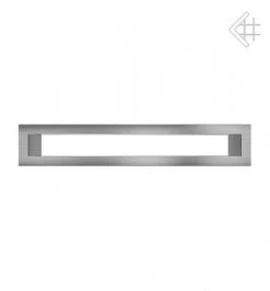 Lüftungsgitter, Luftschlitz Offen, 6x40cm, Edelstahl Gebürstet