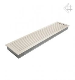 Luftgitter, Lamellen Feststehend, 17x70cm, Creme