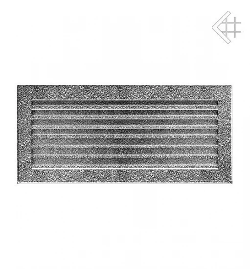 Luftgitter, Lamellen Feststehend, 17x37cm, Schwarz/silber 4 Luftgitter, Lamellen Feststehend, 17x37cm, Schwarz/silber – Bild 2