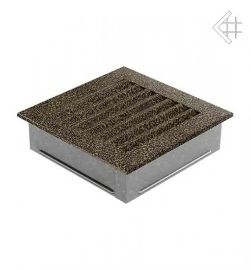 Luftgitter, Lamellen Feststehend, 17x17cm, Schwarz/gold 3 Luftgitter, Lamellen Feststehend, 17x17cm, Schwarz/gold