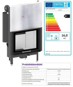 EEK A+ - Kamineinsatz HITZE Albero AL16G.H DECO Mit Schiebetür -16kW -Napoleon Geschaft AL16G.H D fer
