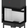 EEK A+ - Eck-Kamineinsatz HITZE Albero AL16R.H DECO Mir Seitenglas Rechts -16kW