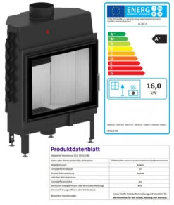 EEK A+ - Kamineinsatz HITZE Albero AL16S.H DECO -16kW -Napoleon Geschaft AL16S.H D fer