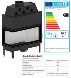 EEK A+ - Eck-Kamineinsatz HITZE Albero AL19L.H DECO Mit Seitenglas Links -19kW -Napoleon Geschaft AL19L.H D ferr