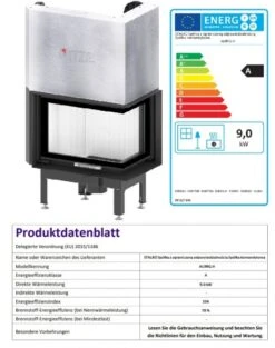 EEK A - Eck-Kamineinsatz HITZE Albero AL9RG.H DECO Mit Schiebetür, Rechts -9kW 12 EEK A - Eck-Kamineinsatz HITZE Albero AL9RG.H DECO Mit Schiebetür, Rechts -9kW -Napoleon Geschaft AL9RG.H D fer