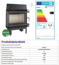 *EEK A - 3-Scheiben Kamineinsatz Kratki BLANKA 670/570/LP/BS - 11 KW 9 *EEK A - 3-Scheiben Kamineinsatz Kratki BLANKA 670/570/LP/BS - 11 KW -Napoleon Geschaft BLANKA670 570LP BS