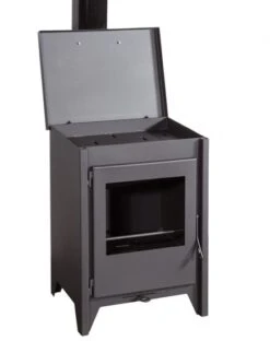 EEK A+ Kaminofen Juan Panadero Bordeaux ECODESIGN Mit Herdplatte - 7,4 KW [Wirkungsgrad 90%!] Rauchrohr Hinten -Napoleon Geschaft BORDEAUX 1 1024x10241 1