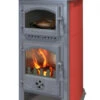 EEK A - Kaminofen Mit Backfach Und Herdplatte Cucina Bordeaux - 9,7kW -Napoleon Geschaft CUCINA rot 1000