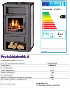 EEK A Kaminofen Victoria Comfort K Schwarz Mit Kachelverkleidung - 11kW 10 EEK A Kaminofen Victoria Comfort K Schwarz Mit Kachelverkleidung - 11kW -Napoleon Geschaft Comfort K fertig