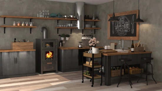 EEK A Kaminofen Mit Backfach Taurus Metall – 12kW 4 EEK A Kaminofen Mit Backfach Taurus Metall – 12kW – Bild 2