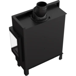 *EEK A+ Eck-Kamineinsatz Kratki LUCY/14/SLIM/P/BS Mit Seitenglas Rechts - 10kW -Napoleon Geschaft LUCY14SLIMPBS b