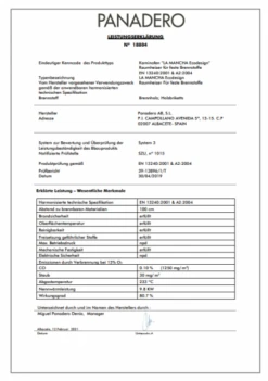 EEK A+ Kaminofen Panadero La Mancha EcoDesign - 9,8 KW -Napoleon Geschaft LaMancha Leistungserkl