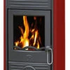 EEK A+ Kaminofen Plamen Maestral N Mit Herdplatte, Rot - 6,5kW -Napoleon Geschaft Maestral N crveni