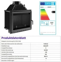 *EEK A Guss-Kamineinsatz Kratki MAJA/PF - 8kW + BIMSCHV II 9 *EEK A Guss-Kamineinsatz Kratki MAJA/PF - 8kW + BIMSCHV II -Napoleon Geschaft MajaPF