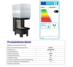 *EEK A - 3-Scheiben-Kamineinsatz KRATKI NBC 8 Mit Schiebetür - 8kW -Napoleon Geschaft NBC500 500