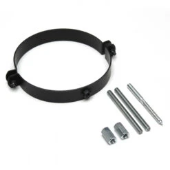 180 Mm - Rauchrohr Schelle In Schwarz