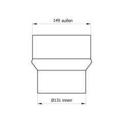 130 Mm - 150 Mm - Erweiterung In Gussgrau 5 130 Mm - 150 Mm - Erweiterung In Gussgrau -Napoleon Geschaft SH013 016 Erweiterung 150 130 Masszeichnung RGB web 1