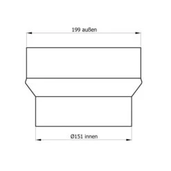 150 Mm - 200 Mm - Erweiterung In Schwarz 5 150 Mm - 200 Mm - Erweiterung In Schwarz -Napoleon Geschaft SH013 021 Erweiterung 200 150 Masszeichnung RGB web 0