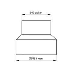 180 Mm - 150 Mm - Reduzierung In Schwarz 5 180 Mm - 150 Mm - Reduzierung In Schwarz -Napoleon Geschaft SH013 004 Reduzierung 180 150 Masszeichnung RGB web 0