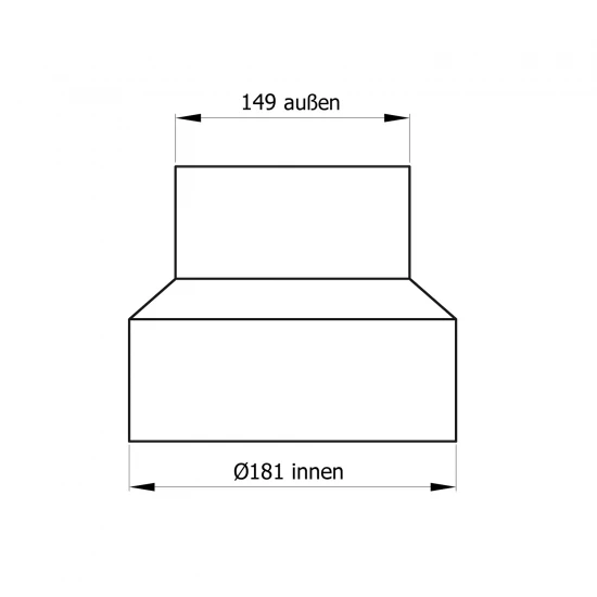 180 Mm - 150 Mm - Reduzierung In Schwarz 4 180 Mm - 150 Mm - Reduzierung In Schwarz – Bild 2