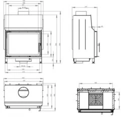 EEK A+ Kamineinsatz HITZE STMA54X39.S Mit 9kW -Napoleon Geschaft STMA54x39S 1 hitzesss