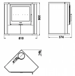 EEK A Eck-Kaminofen Panadero Sintra EcoDesign - 7,0 KW 6 EEK A Eck-Kaminofen Panadero Sintra EcoDesign - 7,0 KW -Napoleon Geschaft Sintra1
