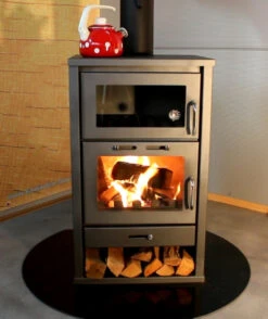 EEK A Kaminofen Mit Backfach Victoria Triumph F, Schwarz Mit XL-Brennraum – 15kW -Napoleon Geschaft Triumph F BACKFACH3