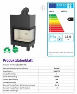 *EEK A - Eck-Kamineinsatz Kratki MBZ 13, Seitenglas Rechts - 13 KW -Napoleon Geschaft Unbenannt22