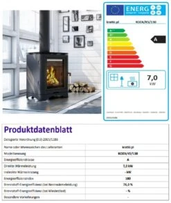 *EEK A - Guss-Kaminofen Kratki KOZA K5 Mit RRØ 130 Mm - 7 KW -Napoleon Geschaft Unbenannt63