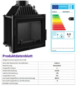*EEK A Guss-Kamineinsatz Kratki MAJA/DECO !RR150mm! - 8kW + BIMSCHV II -Napoleon Geschaft Unbenannt82