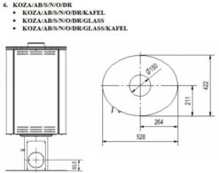 *EEK A - 360° Drehbarer Kaminofen Kratki KOZA AB S NO Mit Weißen Kacheln - 8 KW -Napoleon Geschaft Unbenannt 2 6