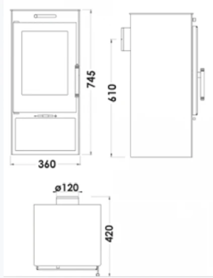 EEK A Kaminofen Panadero Zahara EcoDesign - 6,3 KW 4 EEK A Kaminofen Panadero Zahara EcoDesign - 6,3 KW – Bild 2