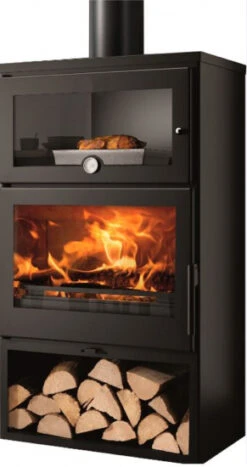 EEK A+ Kaminofen Mit Backfach Panadero ZAMORA - 7,1kW