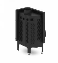 EEK A - Eck-Kamineinsatz HITZE Albero AL9R.H DECO Mit Seitenglas Rechts - 9kW -Napoleon Geschaft al9r h anim 6