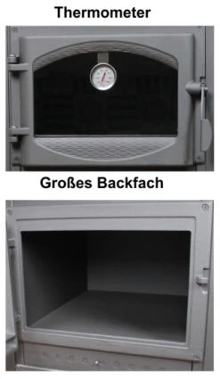 EEK A - Kaminofen Mit Backfach Und Herdplatte Cucina Bordeaux - 9,7kW -Napoleon Geschaft backfach 2