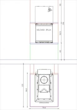 EEK A+ Kaminbausatz Pure Extra Hajduk VOLCANO 3PLUh Panoramakamin Mit 11kW -Napoleon Geschaft dsaafafffa