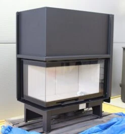 *EEK A - Eck-Kamineinsatz Kratki NADIA/14/L/BS/G Mit Schiebetür Und Seitenscheibe Links - 14 KW -Napoleon Geschaft eck kamineinsatzkratkinadia 14 l bs g