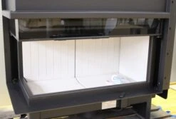 *EEK A - Eck-Kamineinsatz Kratki NADIA/14/L/BS/G Mit Schiebetür Und Seitenscheibe Links - 14 KW -Napoleon Geschaft eck kamineinsatzkratkinadia 14 l bs g brennraum 20444 5