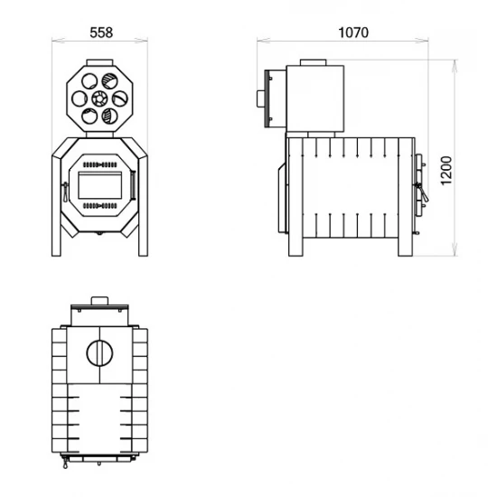 EEK A+ Warmluftofen Werkstattofen FALCO ECO 30 KW Mit Ventilator 7 EEK A+ Warmluftofen Werkstattofen FALCO ECO 30 KW Mit Ventilator – Bild 5