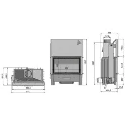EEK A+ Kamineinsatz HAJDUK VOLCANO BTh Rahmenlose XXL-Scheibe, Schiebetür - 11 KW 7 EEK A+ Kamineinsatz HAJDUK VOLCANO BTh Rahmenlose XXL-Scheibe, Schiebetür - 11 KW -Napoleon Geschaft hajduk volcano bth masszeichnung